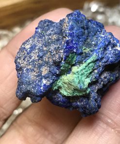 Alternative view of Azurite botryoidal ball shape specimen
