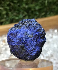 Alternative view of Azurite botryoidal ball shape specimen