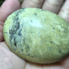 Serpentine palm stone