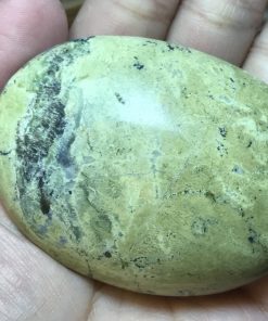 Serpentine palm stone