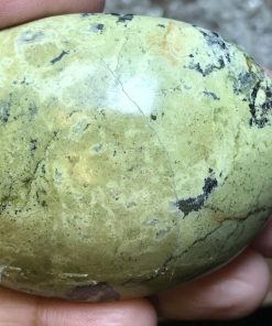 Alternative view of Serpentine palm stone