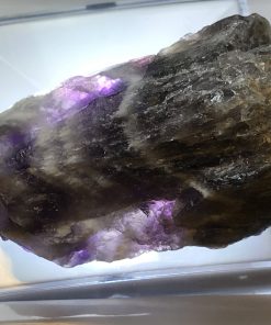 Alternative view of Chevron Amethyst rough 2 pieces set
