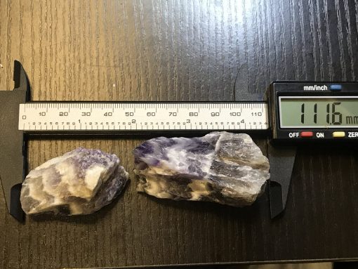 Chevron Amethyst rough 2 pieces set - Image 4