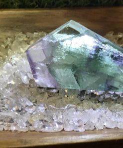 Rainbow Fluorite freeform polished slab