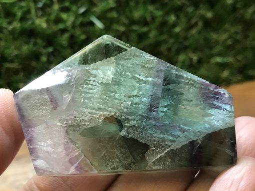 Rainbow Fluorite freeform polished slab - Image 3