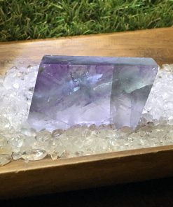 Rainbow Fluorite freeform polished slab