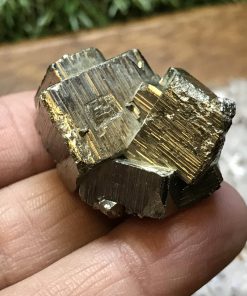Alternative view of Pyrite cube cluster
