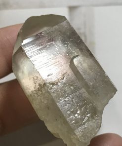 Alternative view of Natural Congo African Citrine point - Kundalini Quartz