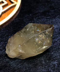 Alternative view of Natural Congo African Citrine point - Kundalini Quartz