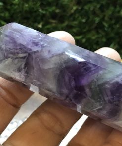 Alternative view of Rainbow Fluorite Polished Tower