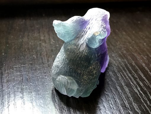 Rainbow Fluorite Rabbit Figurine - Image 6