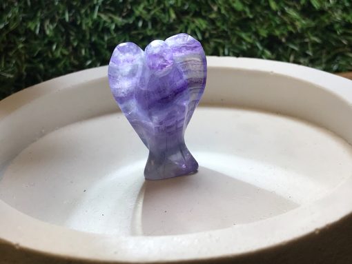 Rainbow Fluorite Crystal Angel 40mm-02 - Image 3