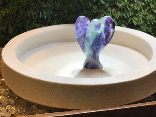 Rainbow Fluorite Crystal Angel 40mm-01 - Image 3