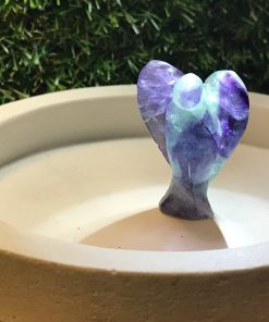 Alternative view of Rainbow Fluorite Crystal Angel 40mm-01
