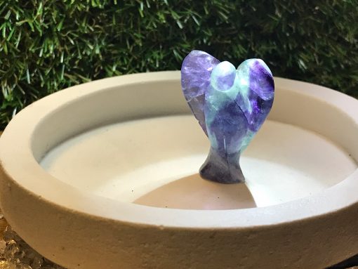 Rainbow Fluorite Crystal Angel 40mm-01 - Image 2