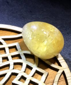 Alternative view of Citrine Tumbled Stone from Brazil - High Quality Grade