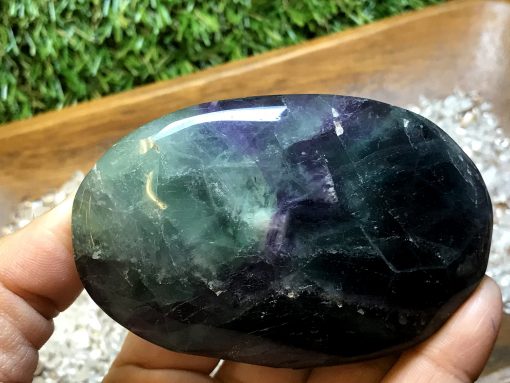 Rainbow Fluorite Palm Stone no.137 - Image 2