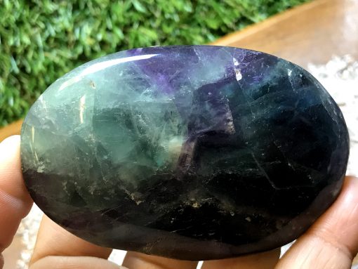 Rainbow Fluorite Palm Stone no.137 - Image 3