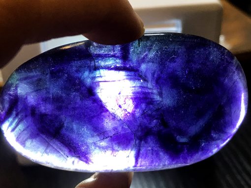 Rainbow Fluorite Palm Stone no.78 - Image 3
