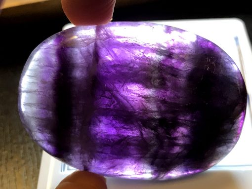 rainbow fluorite palm stone no.120