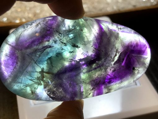 Rainbow Fluorite Palm Stone no.898 - Image 5