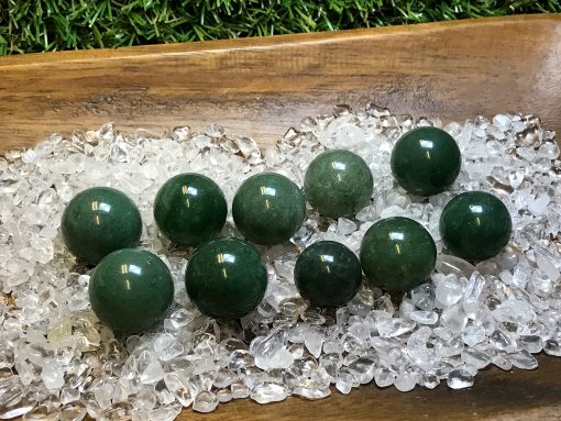 Green Aventurine mini spheres