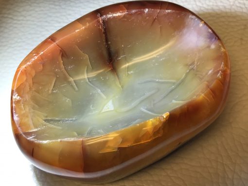 Carnelian handcrafted dish bowl (0265) - Image 3