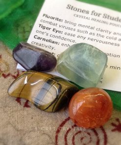 students crystal healing pouch