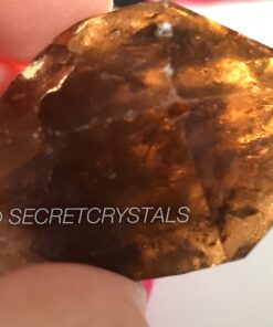 Alternative view of Natural Kundalini Citrine, Unheated Congo African Citrine point